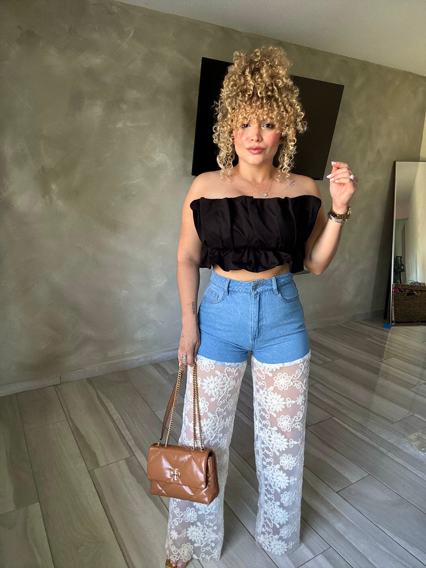 Lace jean