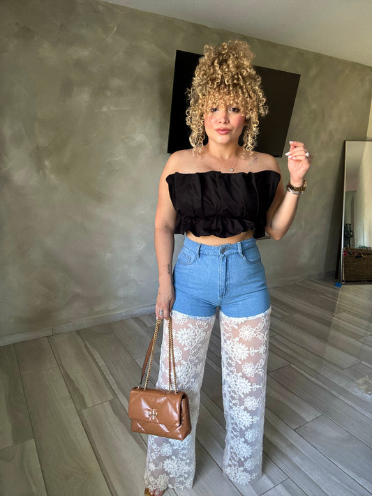 Lace jean