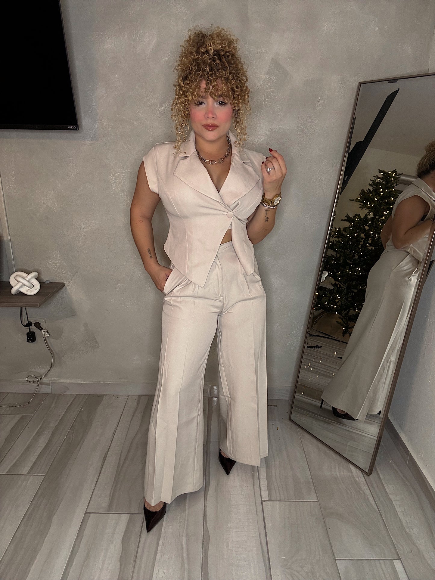 Bone white set